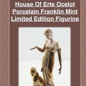 Franklin Mint House of Erte Ocelot